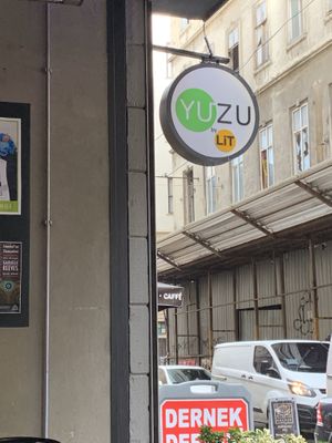 Sign  at YUZU in Istanbul