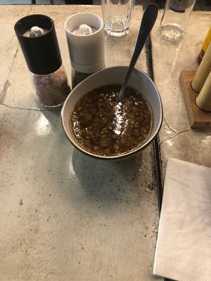 Zuppa con cipolle.. ottima at YUZU in Istanbul