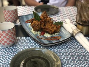 Fritters at Nishta in Dubrovnik