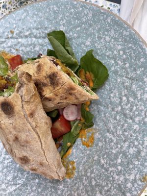 Falafel wrap at Nishta in Dubrovnik