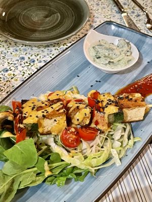 Tofu kebab at Nishta in Dubrovnik