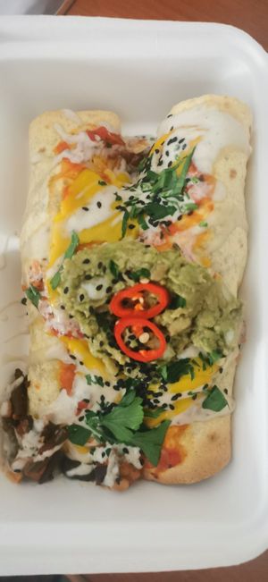 Tempehritos to go at Nishta in Dubrovnik