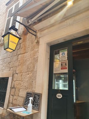 Nishta entrance at Nishta in Dubrovnik