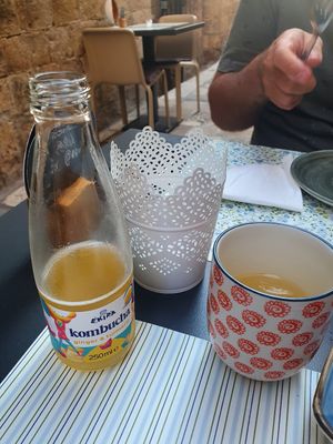 Good kombucha, but small and expensive (38kn) at Nishta in Dubrovnik