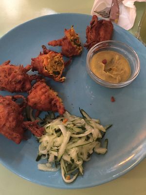 incredible pakoras  at Nishta in Dubrovnik