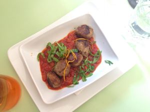 Vegan Meatballs at Nishta in Dubrovnik