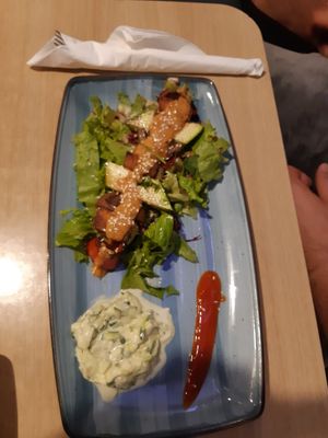 Starter with Tofu at Nishta in Dubrovnik