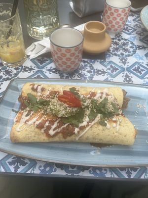 Enchiladas with tempeh   at Nishta in Dubrovnik