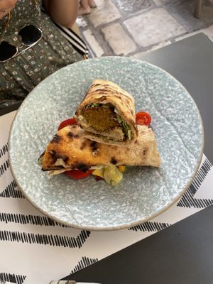 Falafel wrap  at Nishta in Dubrovnik