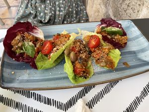 Lettuce wrap  at Nishta in Dubrovnik