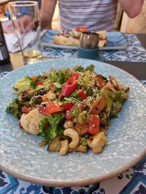 Pastalicious (noodle stir fry) at Nishta in Dubrovnik