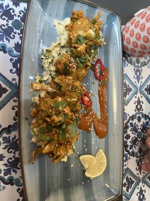 pakoras  at Nishta in Dubrovnik