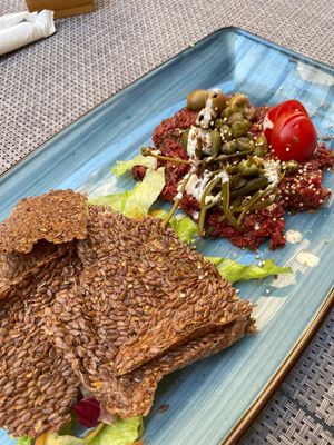 Beetroot tartar at Nishta in Dubrovnik