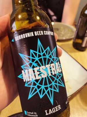 Homebrew croatian lager beer   at Nishta in Dubrovnik