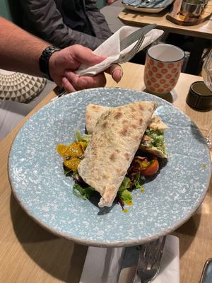 Main course : Falafel wrap at Nishta in Dubrovnik