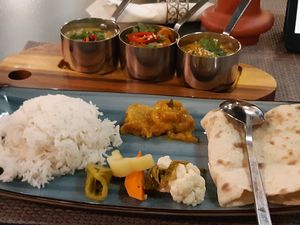 Curry platter - simply delicious and deliciously simple at Nishta in Dubrovnik