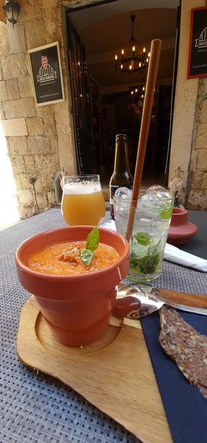Fresh gazpacho at Nishta in Dubrovnik