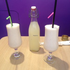 Banana smoothies and lemonade  at Nishta in Dubrovnik