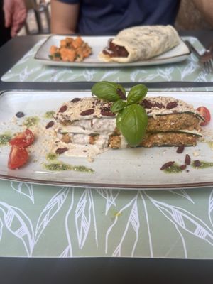 Raw vegan lasagne 10/10 musst try   at Nishta in Dubrovnik