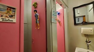 Original bathroom at Nishta in Dubrovnik