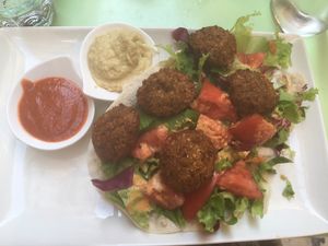 Falafel at Nishta in Dubrovnik