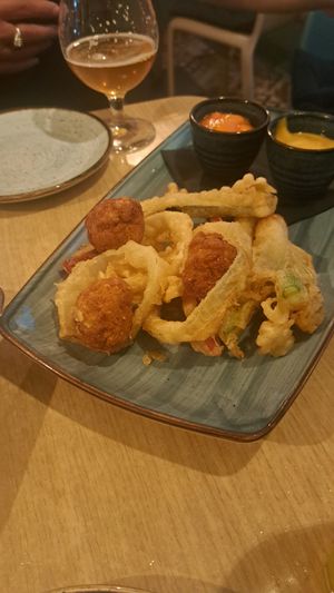 Tempura Mixed Appetizer Plate at Nishta in Dubrovnik