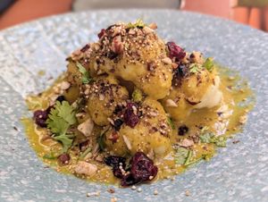 Cauliflower crunch at Nishta in Dubrovnik