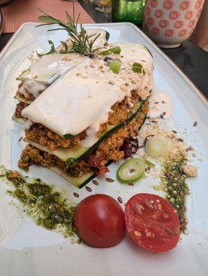Raw lasagna at Nishta in Dubrovnik
