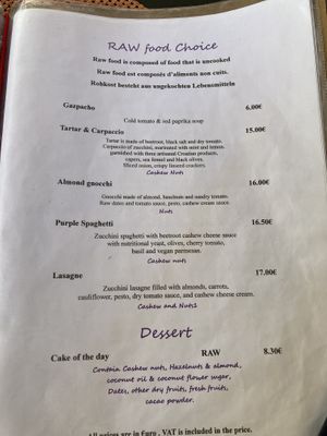   at Nishta in Dubrovnik