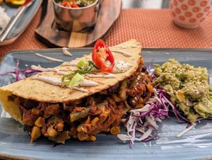 Tempeh tacos at Nishta in Dubrovnik