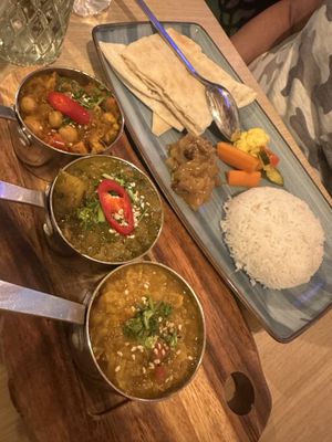 Curry platter   at Nishta in Dubrovnik