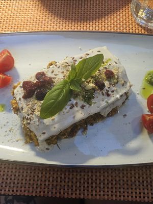 Raw Lasagne at Nishta in Dubrovnik