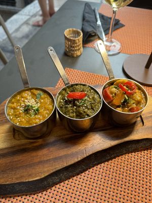 Curry platter  at Nishta in Dubrovnik