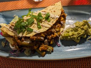 Tempeh tacos at Nishta in Dubrovnik