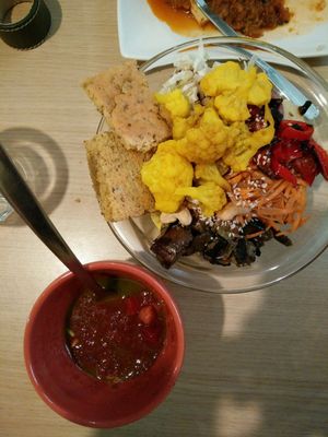 Spicy soup and salad, so fresh!  at Nishta in Dubrovnik