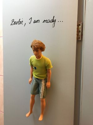 Men's room at Nishta in Dubrovnik