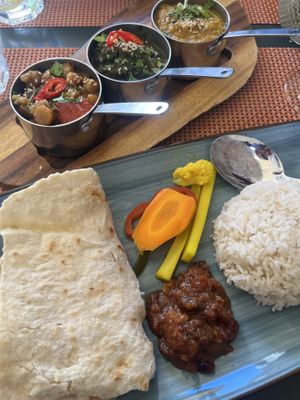 Curry plate  at Nishta in Dubrovnik