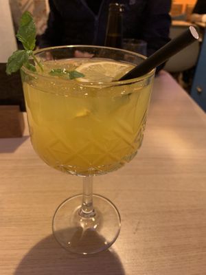 Lemonade with tumeric  at Nishta in Dubrovnik