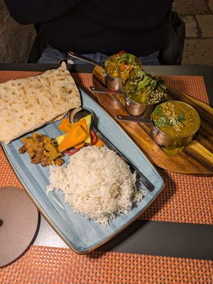 Curry flight, very very mild! at Nishta in Dubrovnik