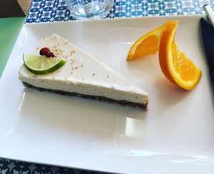 Lime cheesecake. Perfection! at Nishta in Dubrovnik
