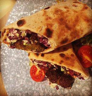 Falafel wrap  at Nishta in Dubrovnik