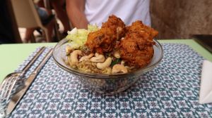 The buffet bowl at Nishta in Dubrovnik