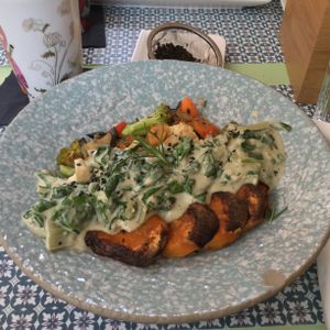 Baked sweet potato (Monday menu) 💚 at Nishta in Dubrovnik