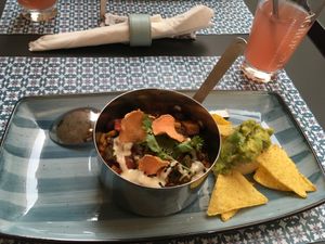 Chilli con Tempeh😋 at Nishta in Dubrovnik