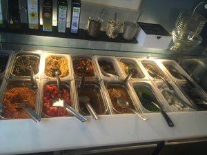 Salad bar 👌🏻 at Nishta in Dubrovnik