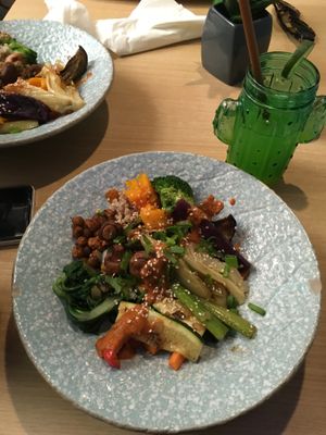 Buddha bowl at Nishta in Dubrovnik