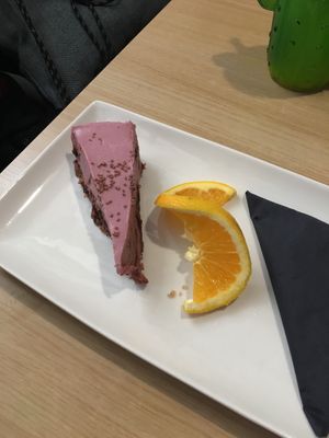 Strawberry & chocolate cake at Nishta in Dubrovnik