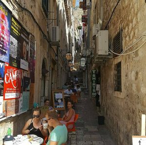 A little hidden you'll have to walk down a few roads like this to find it. at Nishta in Dubrovnik