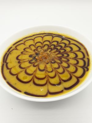 Soup of the day at Délices Veggies in Metz