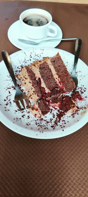 Gâteau chocolat et speculoos at Délices Veggies in Metz